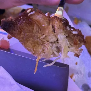 Hard dry &quot;shredded chicken&quot;