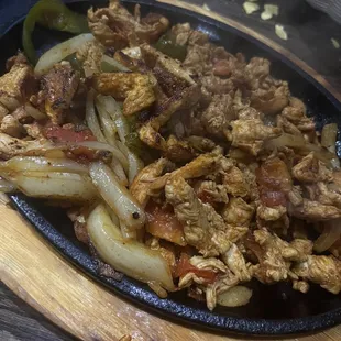 Single order chicken fajitas