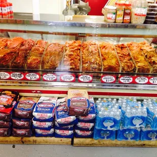 a variety of food items