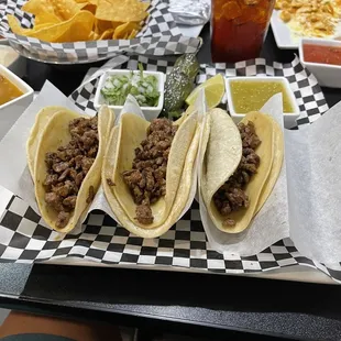 Carne asada tacos.