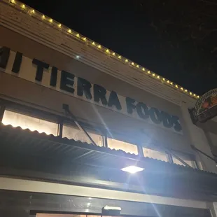 Outside of Mi Tierra Foods on 12/5/21