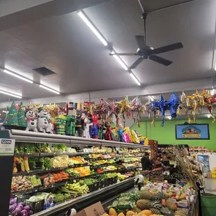 Pinata selection at Mi Tierra Foods on 12/5/21