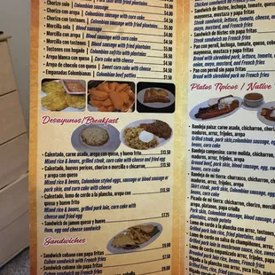 a hand holding a menu