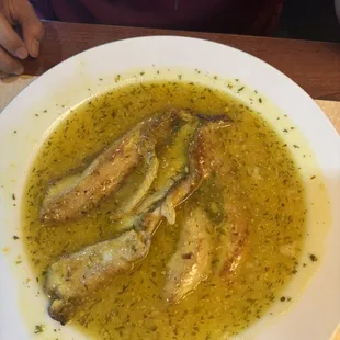 Grilled Fish in Garlic Sauce