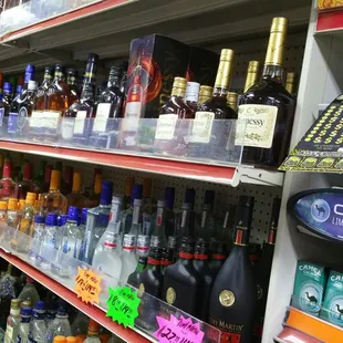 Large selection of liquor