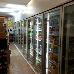 a refrigerator in a store