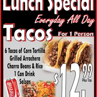 lunch special tacos