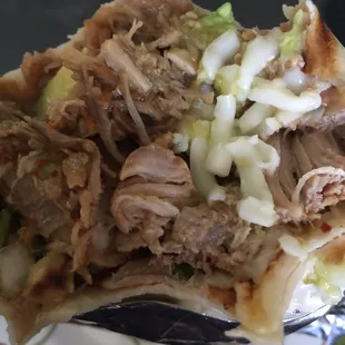 Giant delicious CARNITAS burrito .!!!