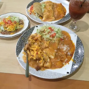 Combo plates ... No rice or beans