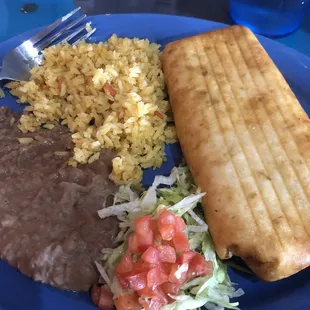 Chimichanga from lunch menu