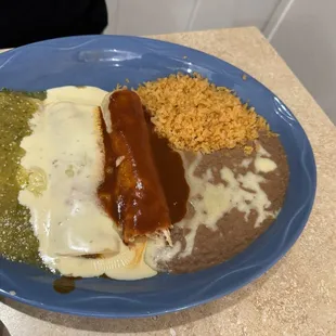 La Bandera Mexicana w/beans