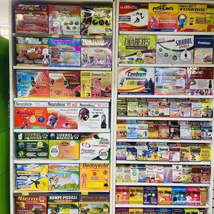 a display of various products