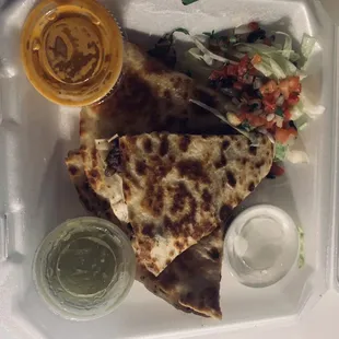 Steak quesadilla. 10/10 of course.