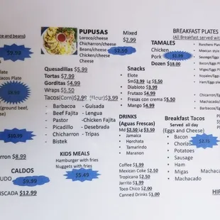 Restaurante Menu