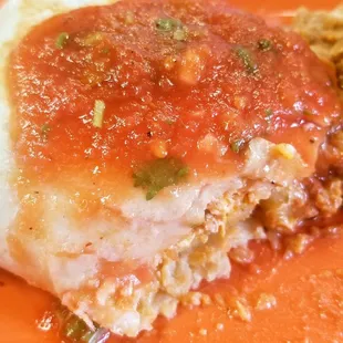 Pour their delicious fresh salsa on top of the breakfast burrito.