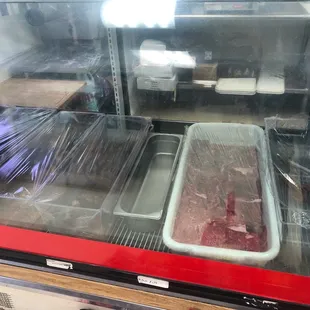 Good meat selection including marinated carne adada