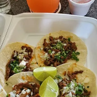Street tacos and prickly pear margarita to go!