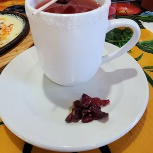 Frosted cranberry sangriq