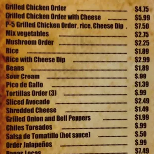 menu, sushi and sashimi