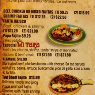 menu, pizza