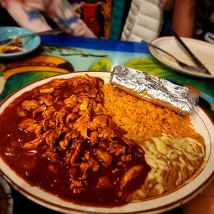 Chciken in di abalo sauce