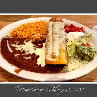 a plate of mexican food