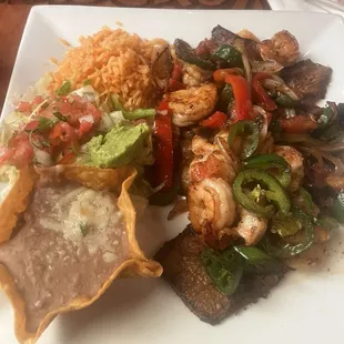 The El Bueno and Carne Asada a la Mexicana &amp; Shrimp