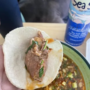 Enough meat to make your own tacos with the included tortillas