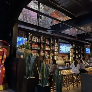 Bar area right when you walk in