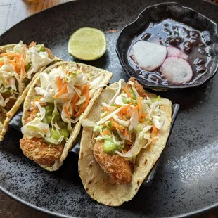 Cod taco was spiced up