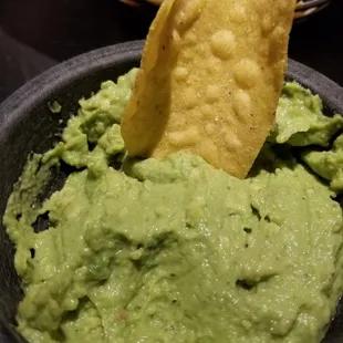 Close up of guacamole