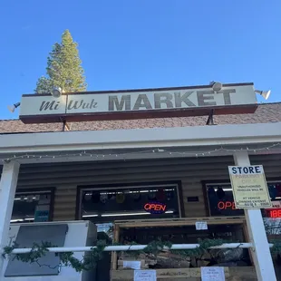 the front of the store