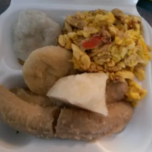 Nice plate of acki and saltfish.