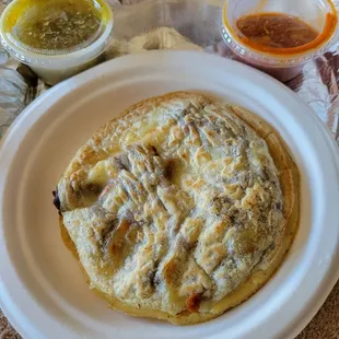 Gorditas, beef and cheese