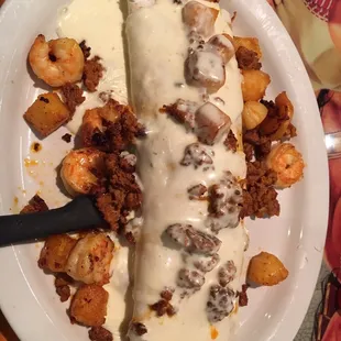 a plate of food on a table