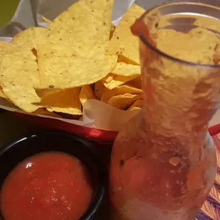 Salsa to mix up your own heat level.....nice