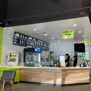 a view of a food court