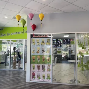 the front of the store