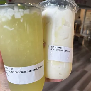 Young Coconut Sugarcane Juice