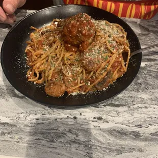 He took half of that home. So much really good food.