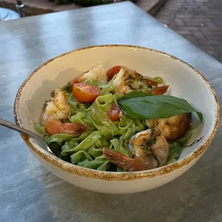 Cilantro Jalapeno Fettuccine Scampi