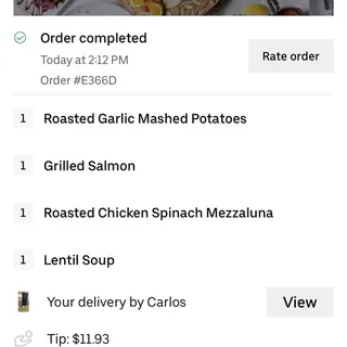 Roasted Chicken-Spinach Mezzaluna