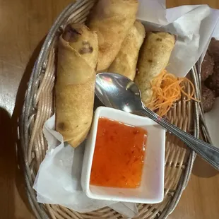 Korean BBQ Spring Rolls