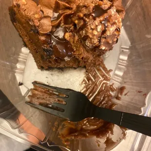 a piece of cake and a fork