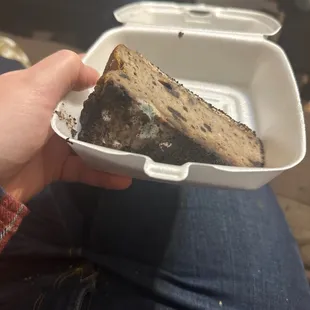 Moldy cheesecake
