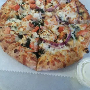Small Spinach &amp; Feta Pizza @Mia Pizza