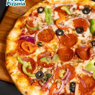 pizza, food
