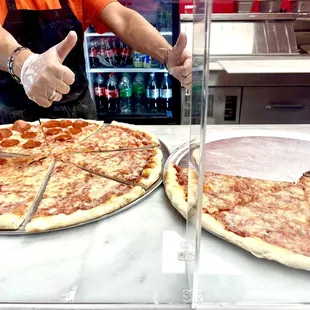 Ready made pizza  by the slice