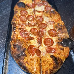 Burnt Pepperoni Pizza