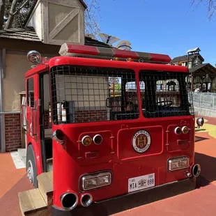 Working light on the fire truck are so fun